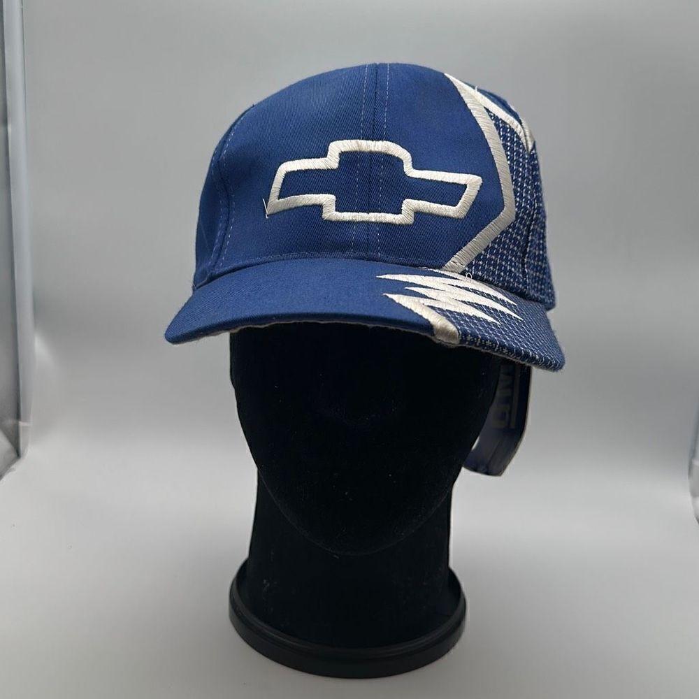 Vintage Chevrolet Shockwave Strapback Hat Chevy Baseball Cap 90s
